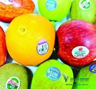 水果标签油墨可能含苯 或污染果皮